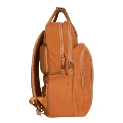 New Rebels Ribbi Milwaukee – Laptoptas Schooltas Werktas 15.6 inch Laptopvak Rugzak Rib Fabric 18L Coffee Brown