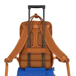 New Rebels Ribbi Milwaukee – Laptoptas Schooltas Werktas 15.6 inch Laptopvak Rugzak Rib Fabric 18L Coffee Brown