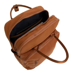 New Rebels Ribbi Milwaukee – Laptoptas Schooltas Werktas 15.6 inch Laptopvak Rugzak Rib Fabric 18L Coffee Brown