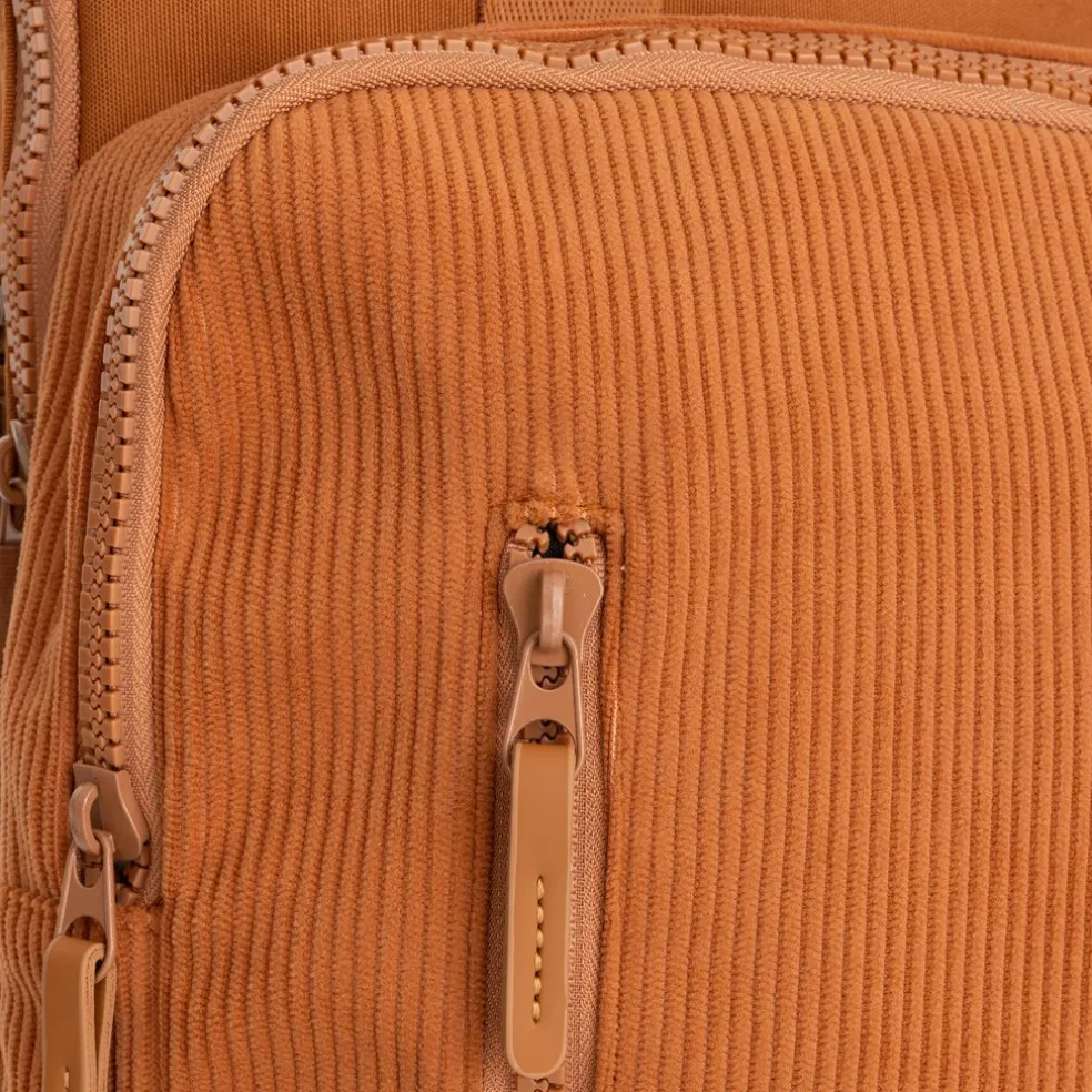 New Rebels Ribbi Milwaukee – Laptoptas Schooltas Werktas 15.6 inch Laptopvak Rugzak Rib Fabric 18L Coffee Brown