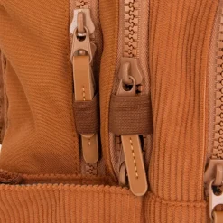 New Rebels Ribbi Milwaukee – Laptoptas Schooltas Werktas 15.6 inch Laptopvak Rugzak Rib Fabric 18L Coffee Brown