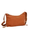 New Rebels Ribbi Rose Schoudertas 6.1L Ribstof Polyester – Comfortabele dagelijkse crossbody - Coffee Brown