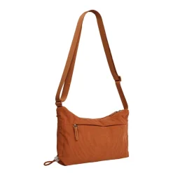New Rebels Ribbi Rose Schoudertas 6.1L Ribstof Polyester – Comfortabele dagelijkse crossbody - Coffee Brown