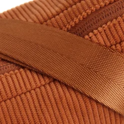 New Rebels Ribbi Rose Schoudertas 6.1L Ribstof Polyester – Comfortabele dagelijkse crossbody - Coffee Brown