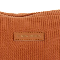 New Rebels Ribbi Rose Schoudertas 6.1L Ribstof Polyester – Comfortabele dagelijkse crossbody - Coffee Brown
