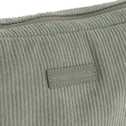 New Rebels Ribbi Rose Schoudertas 6.1L Ribstof Polyester – Comfortabele dagelijkse crossbody - Sage Green