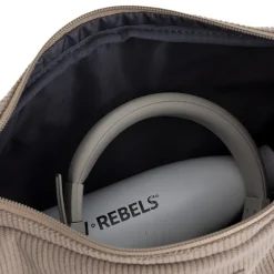 New Rebels Ribbi Rose Schoudertas 6.1L Ribstof Polyester – Comfortabele dagelijkse crossbody - Taupe