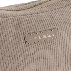 New Rebels Ribbi Rose Schoudertas 6.1L Ribstof Polyester – Comfortabele dagelijkse crossbody - Taupe