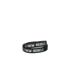 New Rebels Siliconen Polsbandje Man Zwart