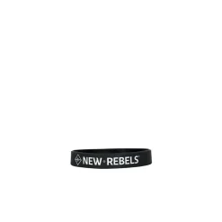 New Rebels Siliconen Polsbandje Man Zwart
