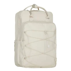 New Rebels Trondheim Rugzak – Laptop Rugtas 15,6 inch – Schooltas & Werktas – Waterafstotend – 18L – Nylon/PU – Beige