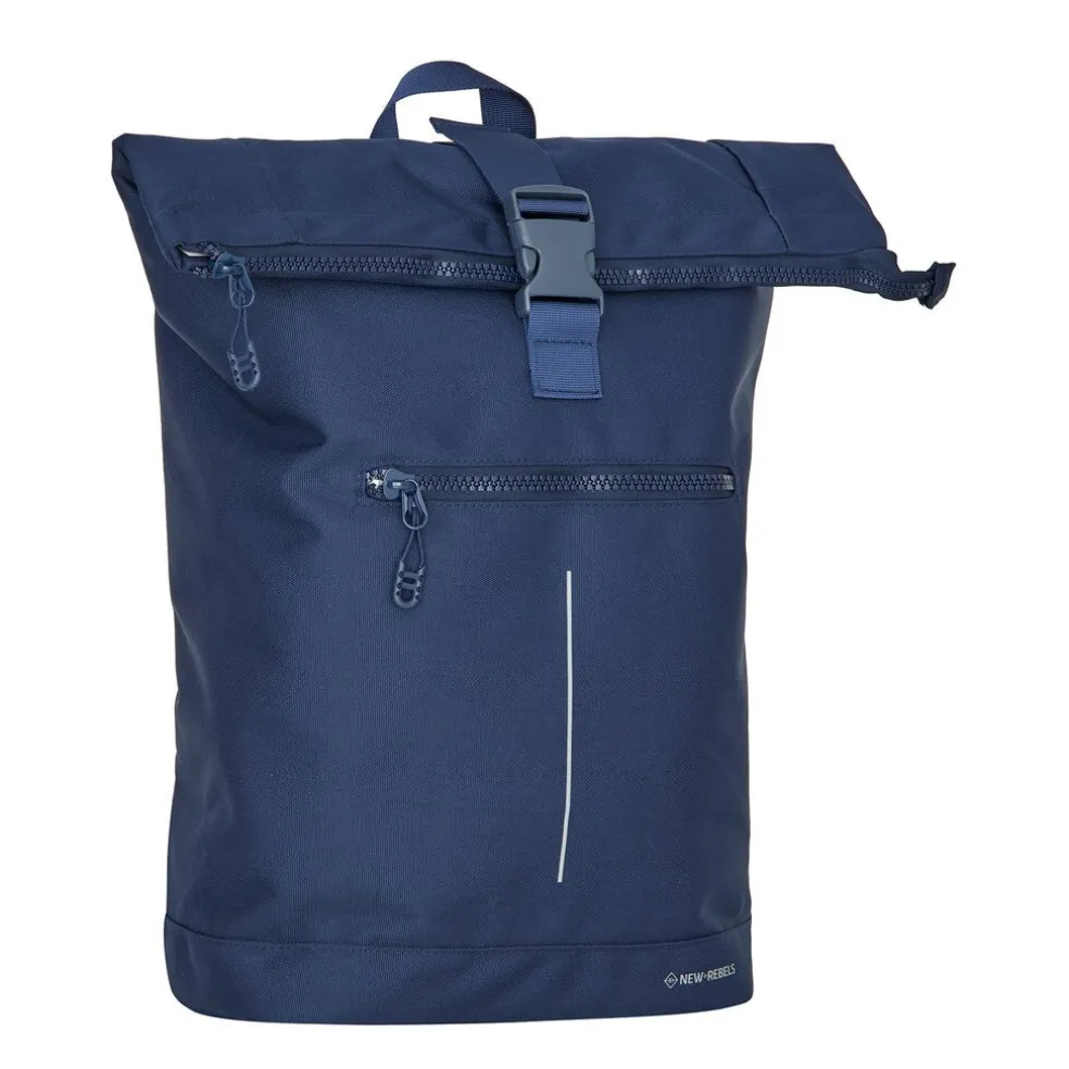 New Rebels Valor New York Navy blauw 21L Rugtas Rolltop Waterafstotend Laptop 15.6"