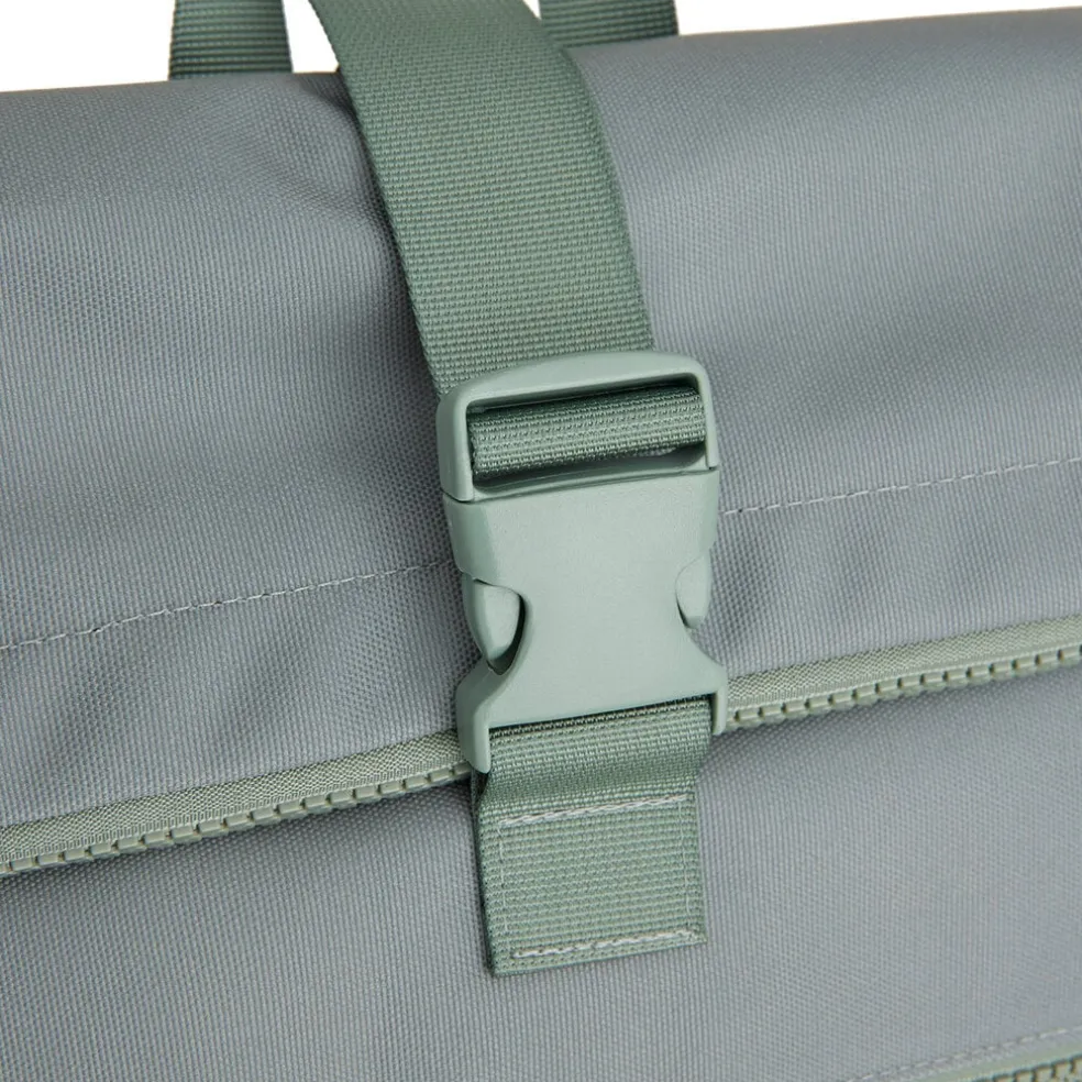 New Rebels Valor New York salie green 21L Rugzak Rolltop Waterafstotend Laptop 15.6 inch
