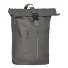 New Rebels Valor New York antracietgrijs 21L Rugzak Rolltop Waterafstotend Laptop 15,6 inch