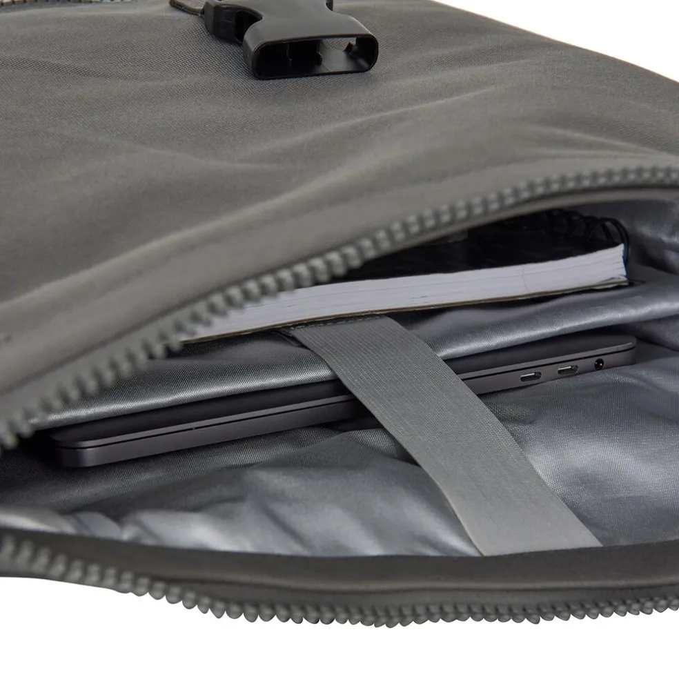 New Rebels Valor New York antracietgrijs 21L Rugzak Rolltop Waterafstotend Laptop 15,6 inch