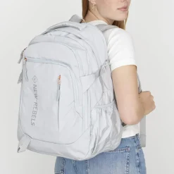 New Rebels Vince Baldwin Lichtgrijs 33L Rugtas Waterafstotend Laptop 15.6