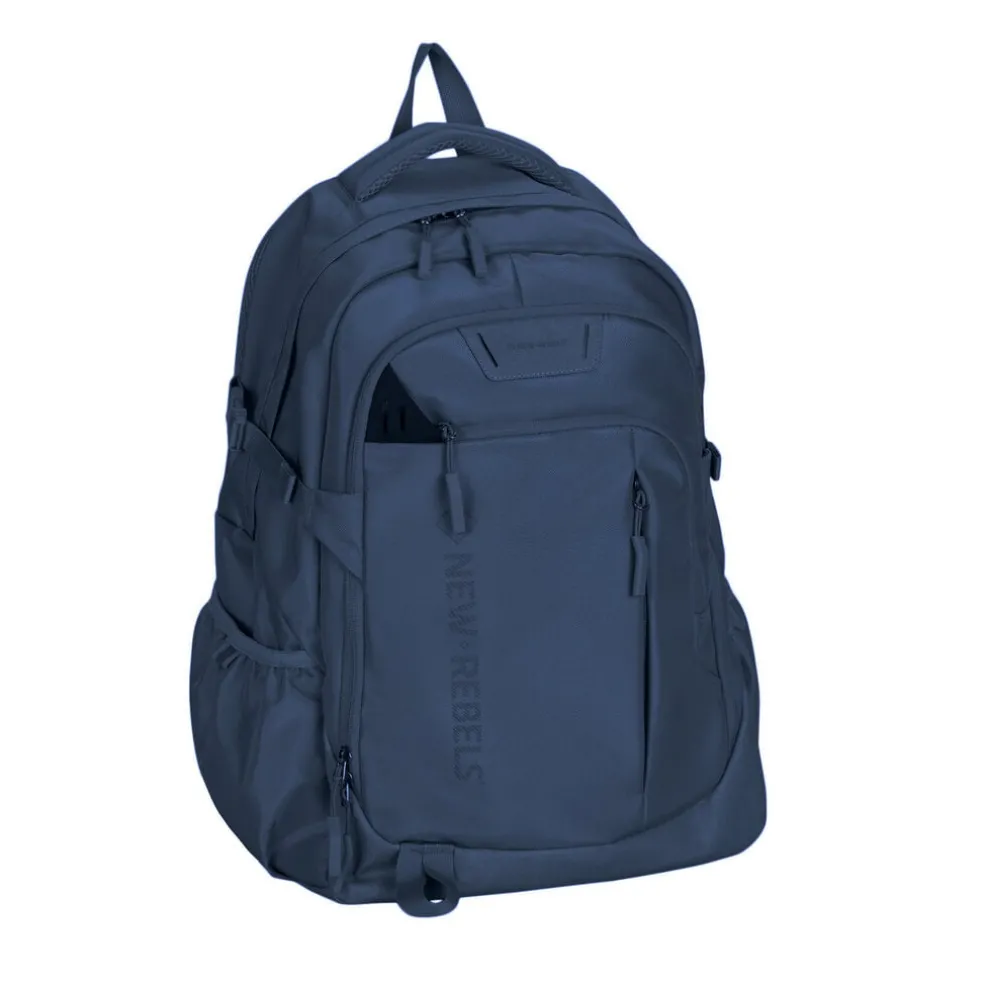 New Rebels Vince Baldwin Navy Blauw 33L Rugtas Waterafstotend Laptop 15.6"