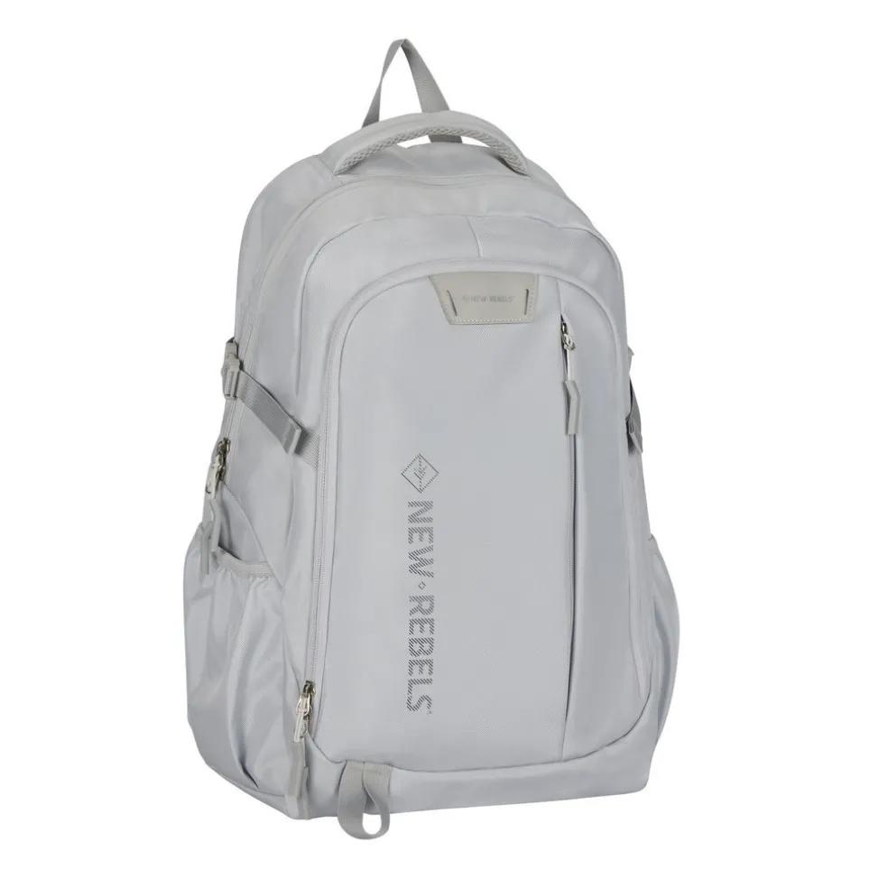 New Rebels Vince Gilbert Lichtgrijs 27L Rugtas Waterafstotend Laptop 15.6"