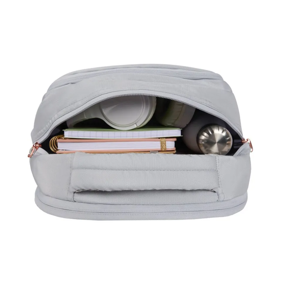 New Rebels Vince Leander Lichtgrijs 27L Rugtas Waterafstotend Laptop 14"