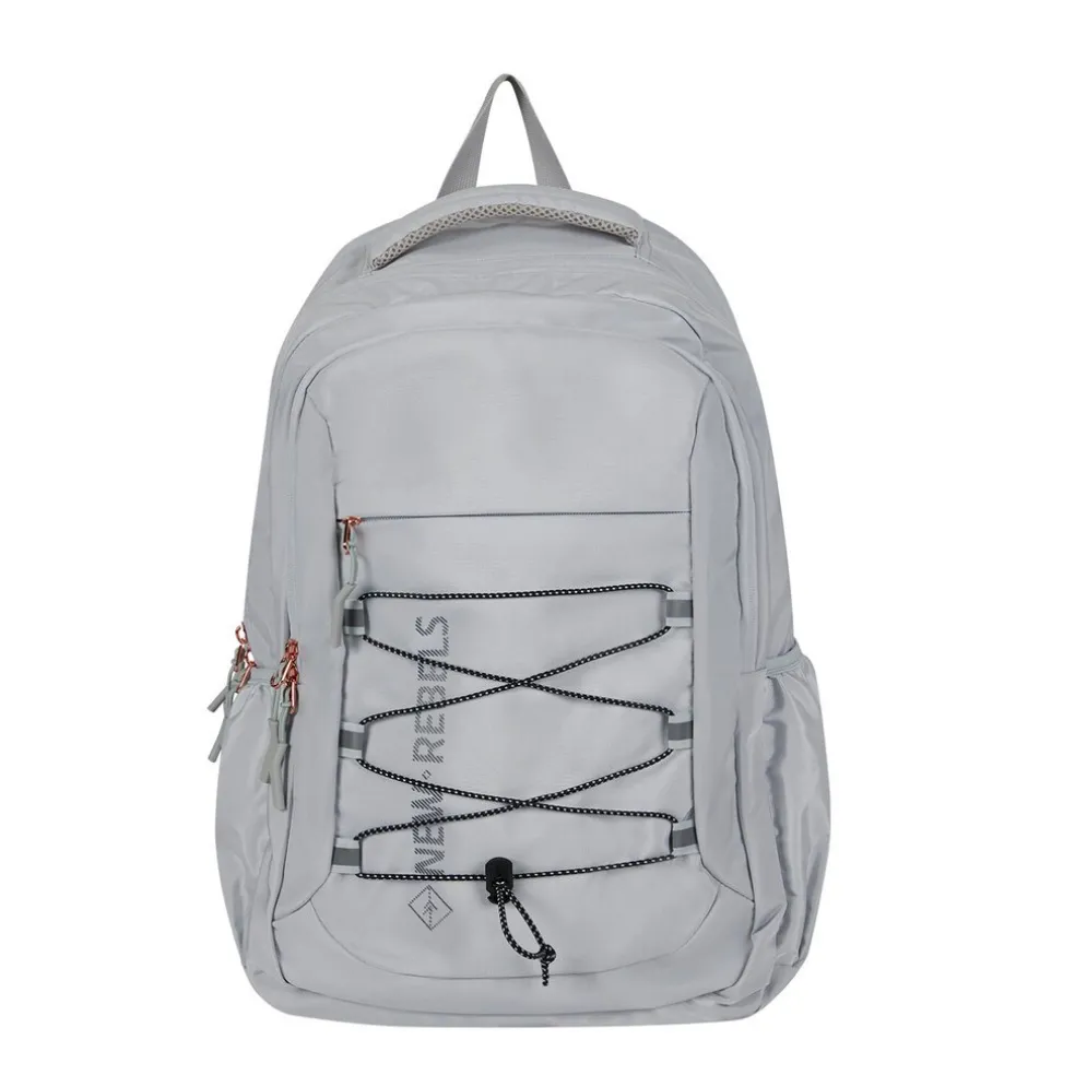 New Rebels Vince Leander Lichtgrijs 27L Rugtas Waterafstotend Laptop 14"