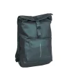 New Rebels William Baltimore Metallic Groen 13L Rolltop Rugzak Waterafstotend Laptop 14"