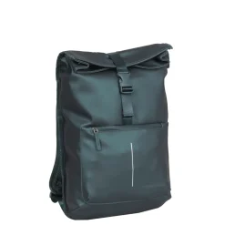 New Rebels William Baltimore Metallic Groen 13L Rolltop Rugzak Waterafstotend Laptop 14"