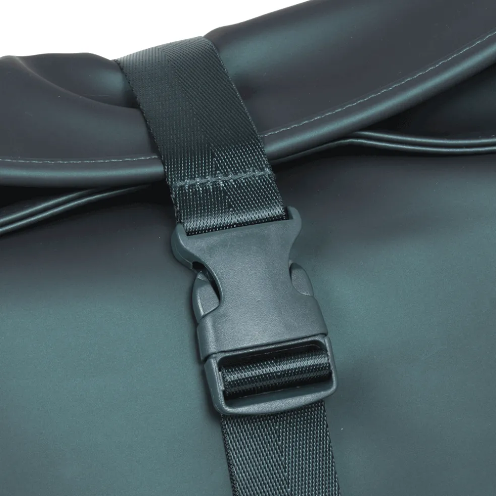 New Rebels William Baltimore Metallic Groen 13L Rolltop Rugzak Waterafstotend Laptop 14"
