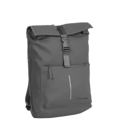 New Rebels William Baltimore Antraciet 13L Rolltop Rugzak Waterafstotend Laptop 14"