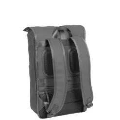 New Rebels William Baltimore Antraciet 13L Rolltop Rugzak Waterafstotend Laptop 14