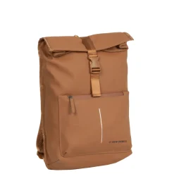 New Rebels William Baltimore Cognac 13L Rolltop Rugzak Waterafstotend Laptop 14"