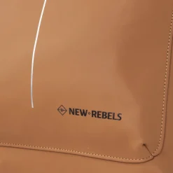 New Rebels William Baltimore Cognac 13L Rolltop Rugzak Waterafstotend Laptop 14