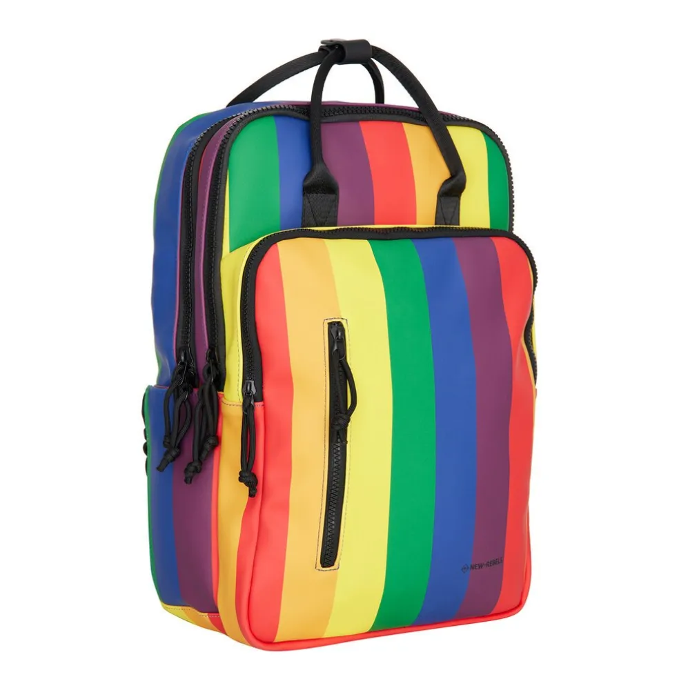 New Rebels William Milwaukee Rainbow 18L Rugzak Waterafstotend Laptop 15.6"