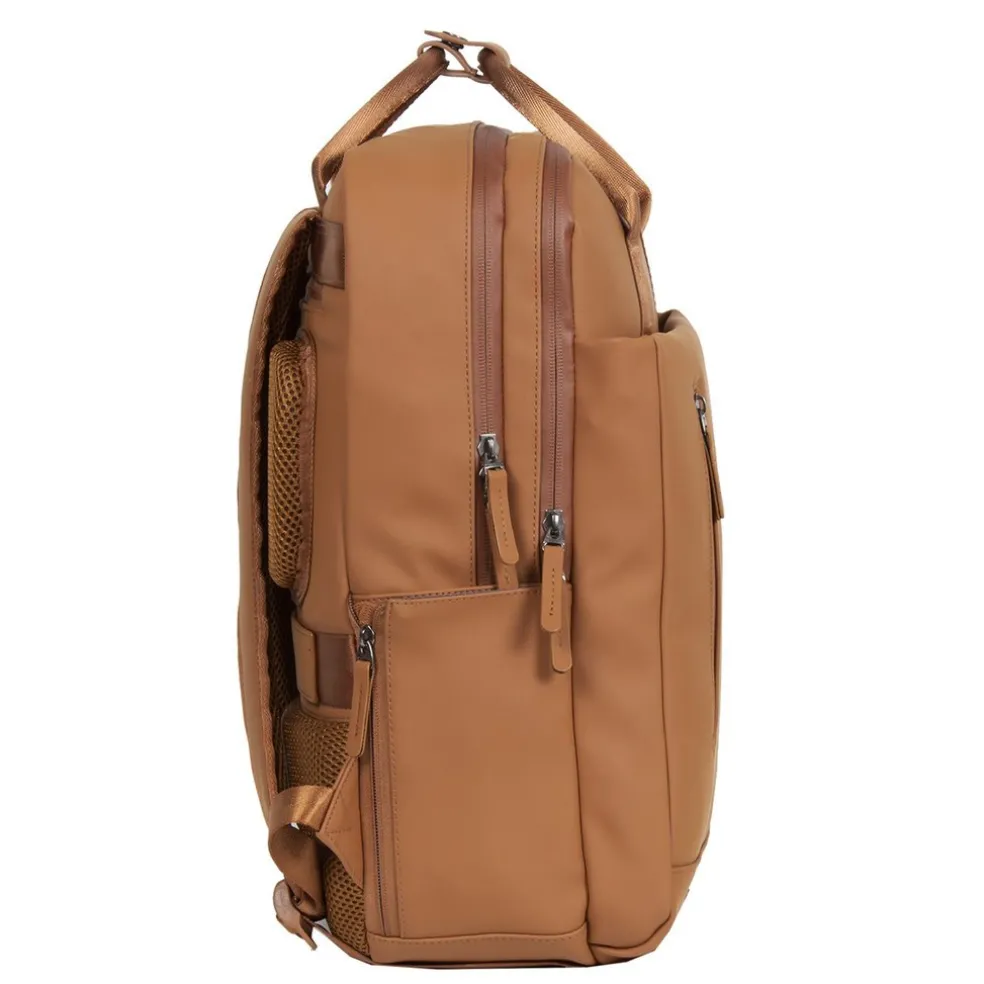 New Rebels William Milwaukee Cognac 18L Rugzak Waterafstotend Laptop 15.6"