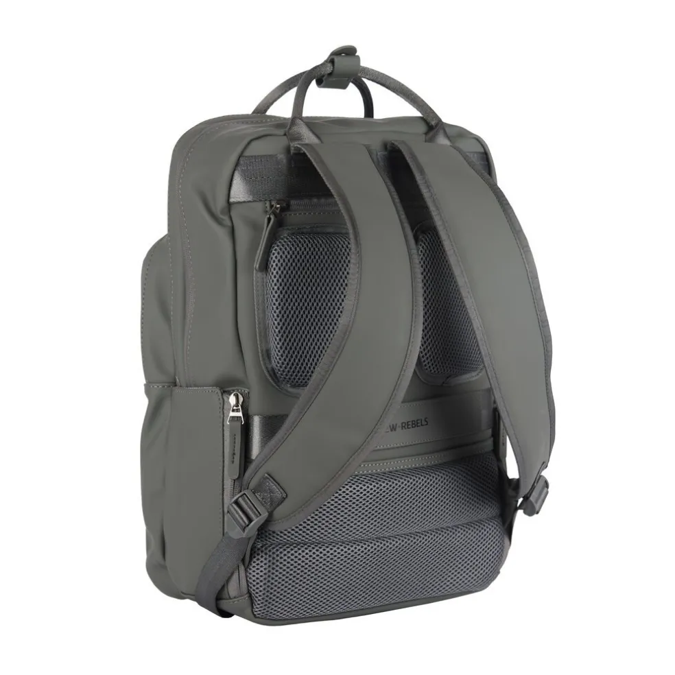 New Rebels William Milwaukee Antraciet 18L Rugzak Waterafstotend Laptop 15.6"