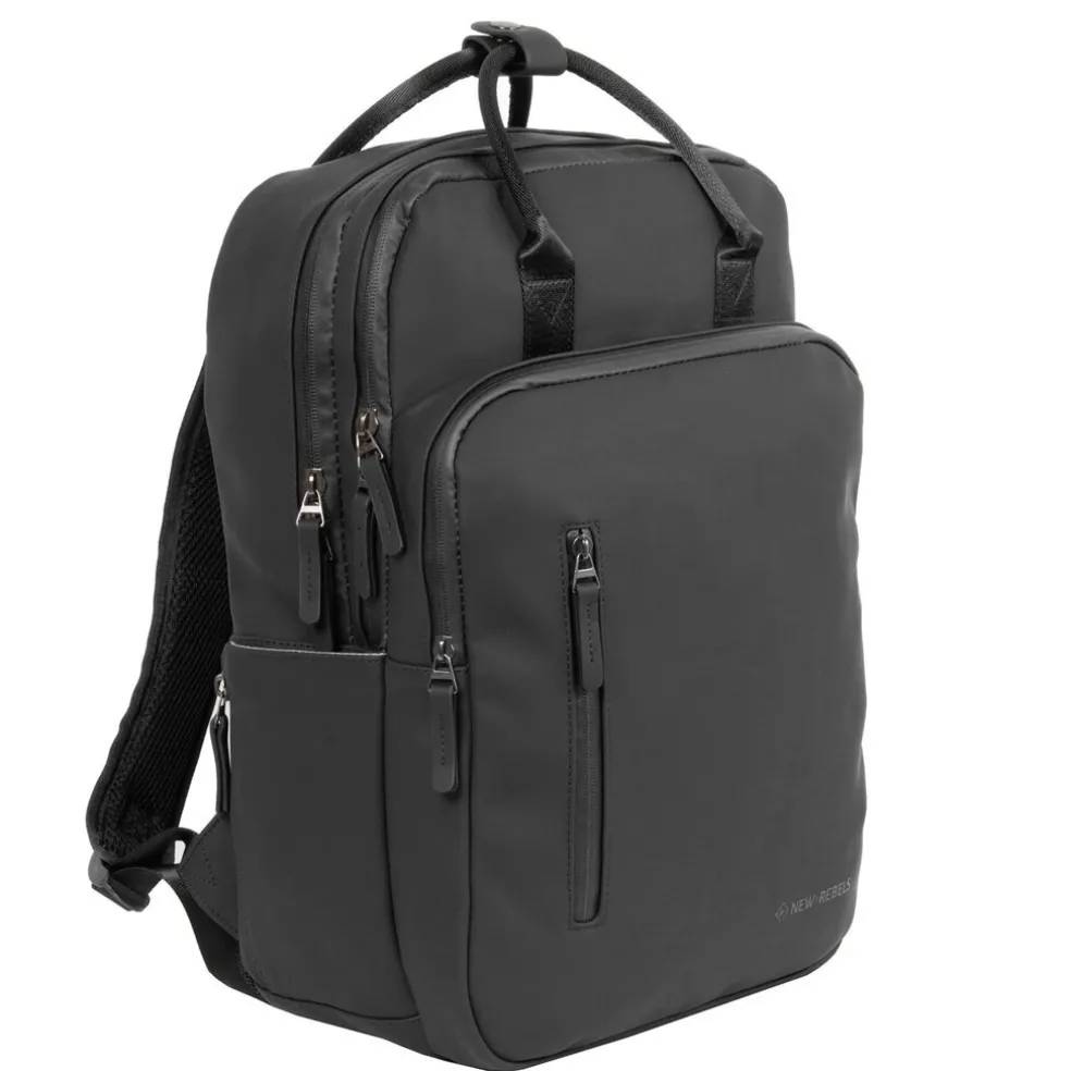 New Rebels William Milwaukee Zwart 18L Rugzak Waterafstotend Laptop 15.6"
