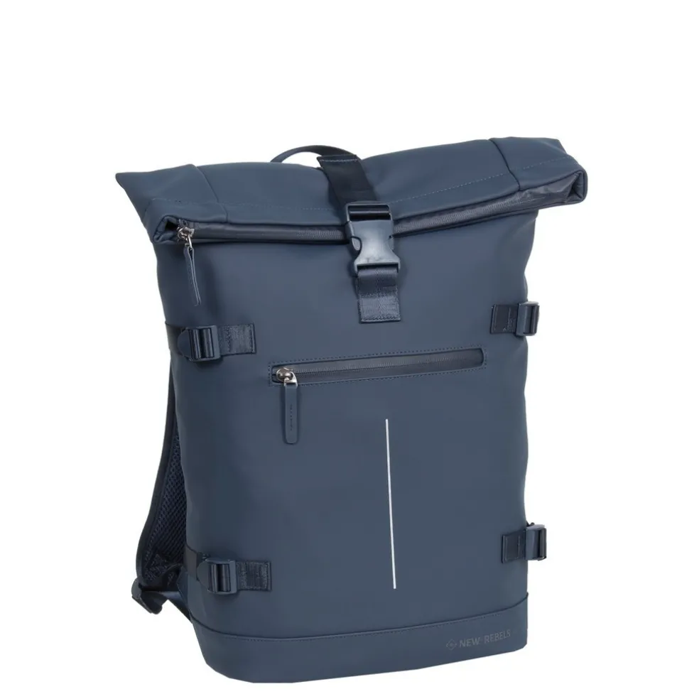 New Rebels William Riverside Navy 19L Rugzak Waterafstotend Laptop 15.6"