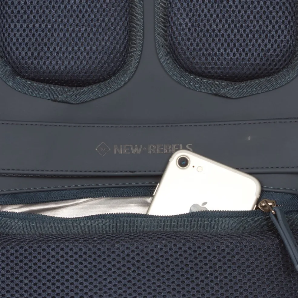 New Rebels William Riverside Navy 19L Rugzak Waterafstotend Laptop 15.6"