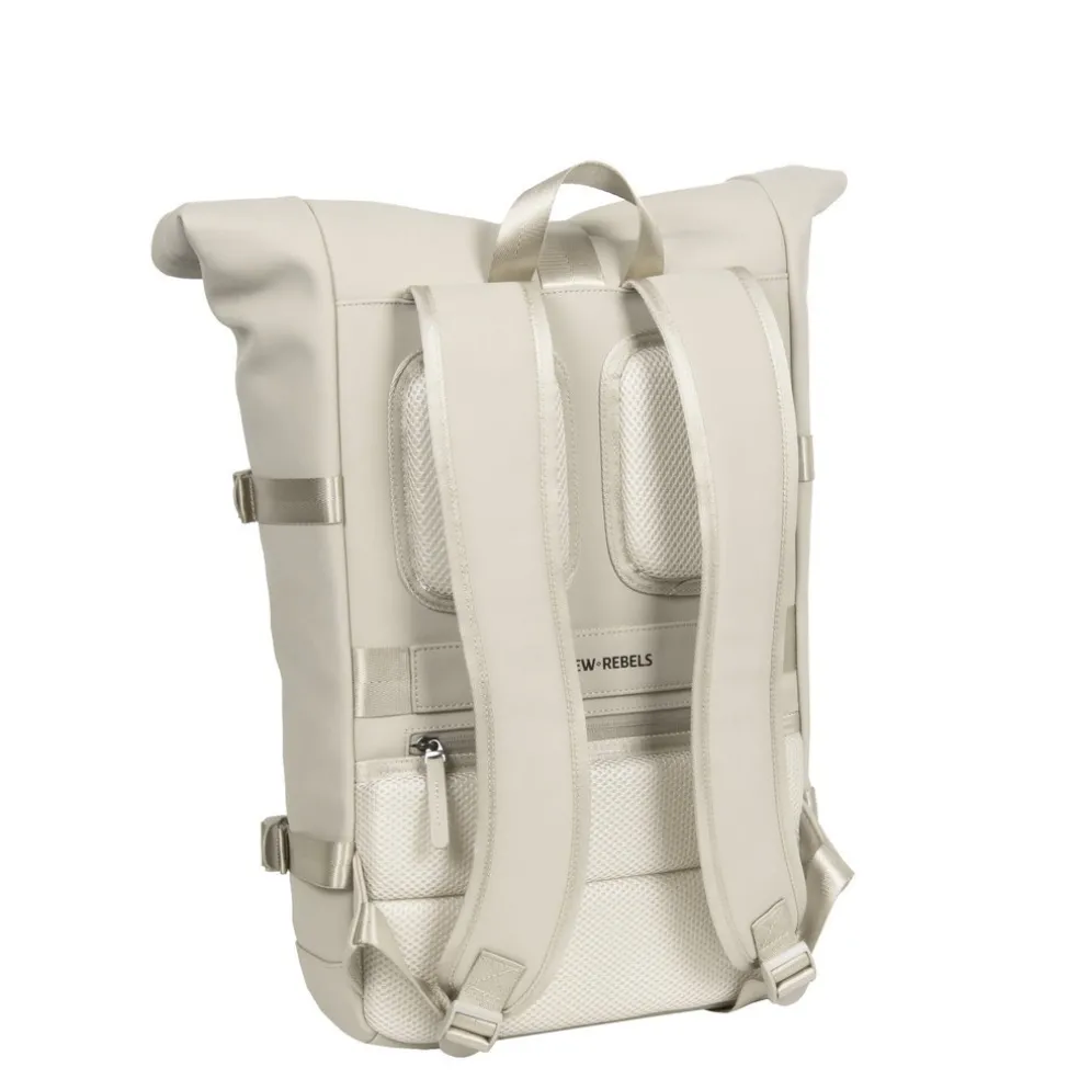 New Rebels William Riverside Beige 19L Rugzak Waterafstotend Laptop 15.6"